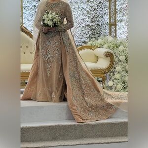 Elegant Embroidered Gown engagement